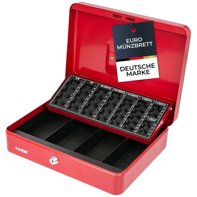 HMF 4215-03 Geldkassette Münzzählbrett 30 x 24 x 8 cm Rot HMF 4215-03 Geldkassette Münzzählbrett 30 x 24 x 8 cm Rot von HMF