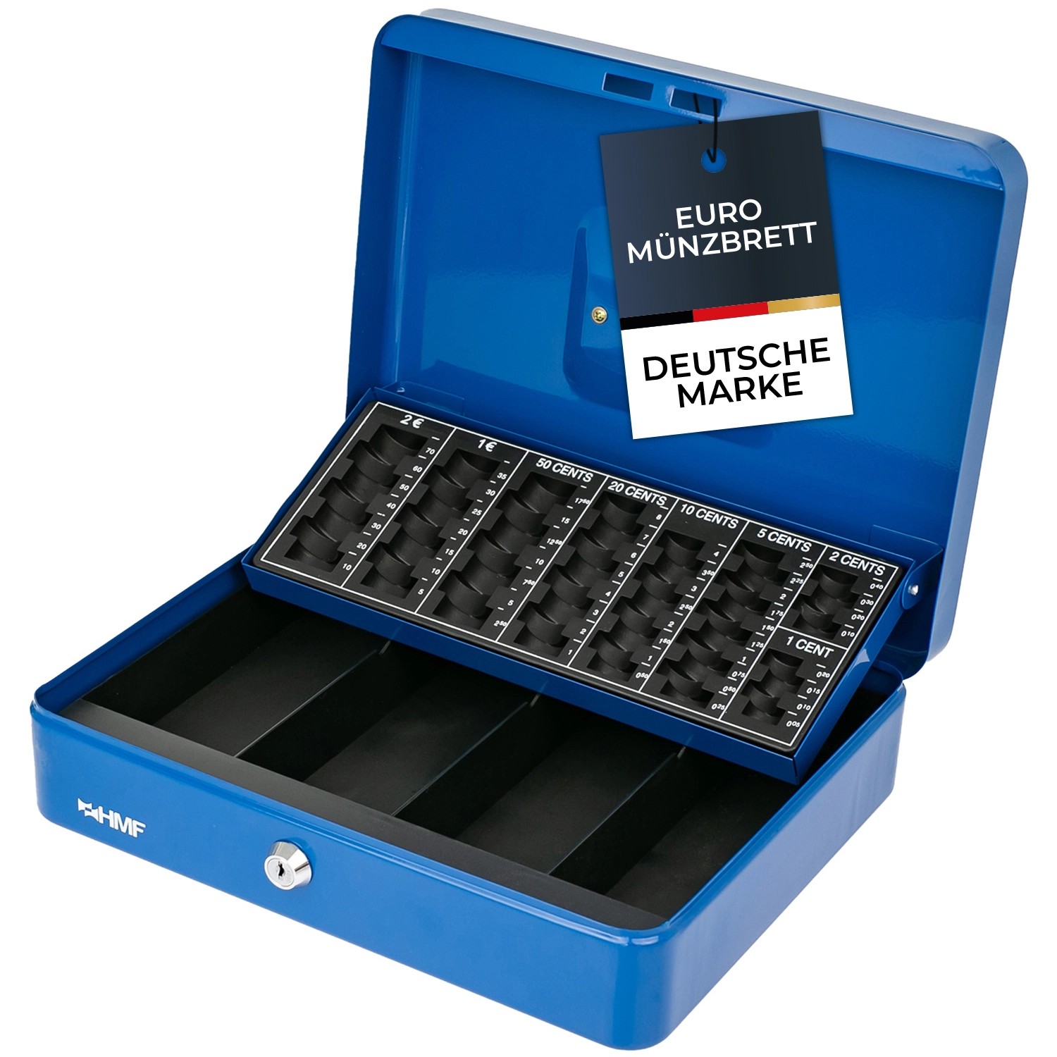 HMF 4215-05 Geldkassette Münzzählbrett 30 x 24 x 8 cm Blau HMF 4215-05 Geldkassette Münzzählbrett 30 x 24 x 8 cm Blau von HMF