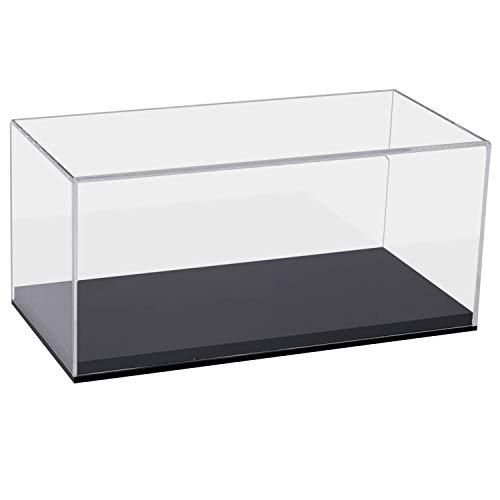 HMF 46803 Acryl Vitrine/Schaukasten für Modellautos, Figuren | 30 x 15 x 14 cm | Transparent von HMF