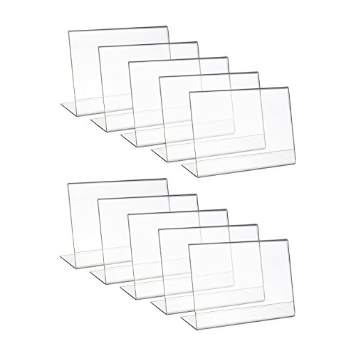 HMF 46931 Acryl Tischaufsteller schräg | 10 Stück | DIN A6 Querformat | Glasklar HMF 46931 Acryl Tischaufsteller schräg | 10 Stück | DIN A6 Querformat | Glasklar von HMF