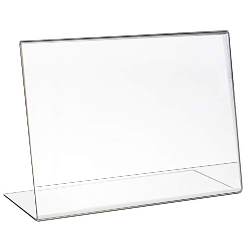 HMF 46933 Acryl Tischaufsteller schräg | DIN A5 Querformat | Glasklar von HMF