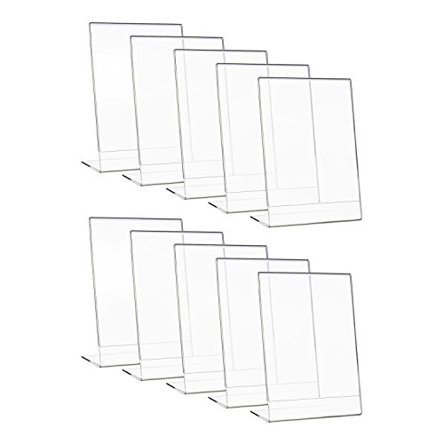 HMF 46934 Acryl Tischaufsteller schräg | 10 Stück | DIN A4 Hochformat | Glasklar HMF 46934 Acryl Tischaufsteller schräg | 10 Stück | DIN A4 Hochformat | Glasklar von HMF