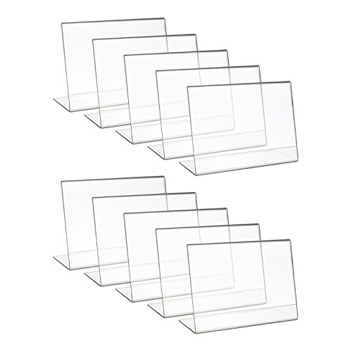 HMF 46935 Acryl Tischaufsteller schräg | 10 Stück | DIN A4 Querformat | Glasklar HMF 46935 Acryl Tischaufsteller schräg | 10 Stück | DIN A4 Querformat | Glasklar von HMF