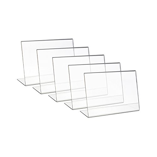 HMF 46935 Acryl Tischaufsteller schräg | 5 Stück | DIN A4 Querformat | Glasklar HMF 46935 Acryl Tischaufsteller schräg | 5 Stück | DIN A4 Querformat | Glasklar von HMF