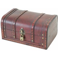 HMF - 6401-130 Schatztruhe, mit Schloss, Schatzkiste, Holzkiste Spanien, 30 x 20 x 15 cm von HMF