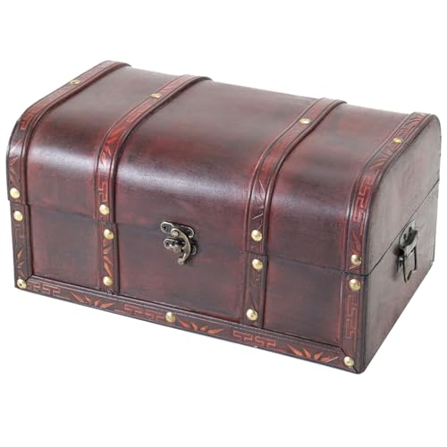 HMF 6406-130 Schatztruhe aus Holz | 30 x 20 x 15 cm | Klein | Portugal von HMF