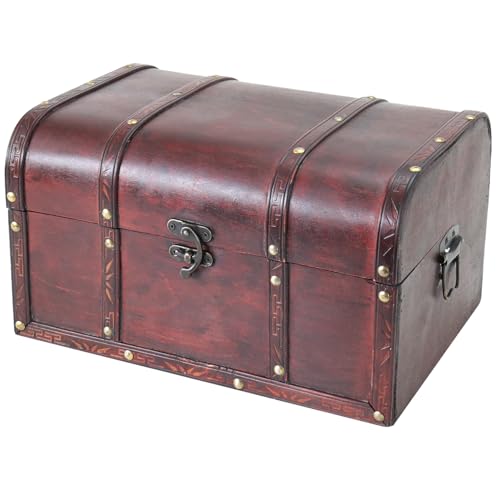 HMF 6406-135 Schatztruhe aus Holz | 35 x 25 x 20 cm | Groß | Portugal von HMF