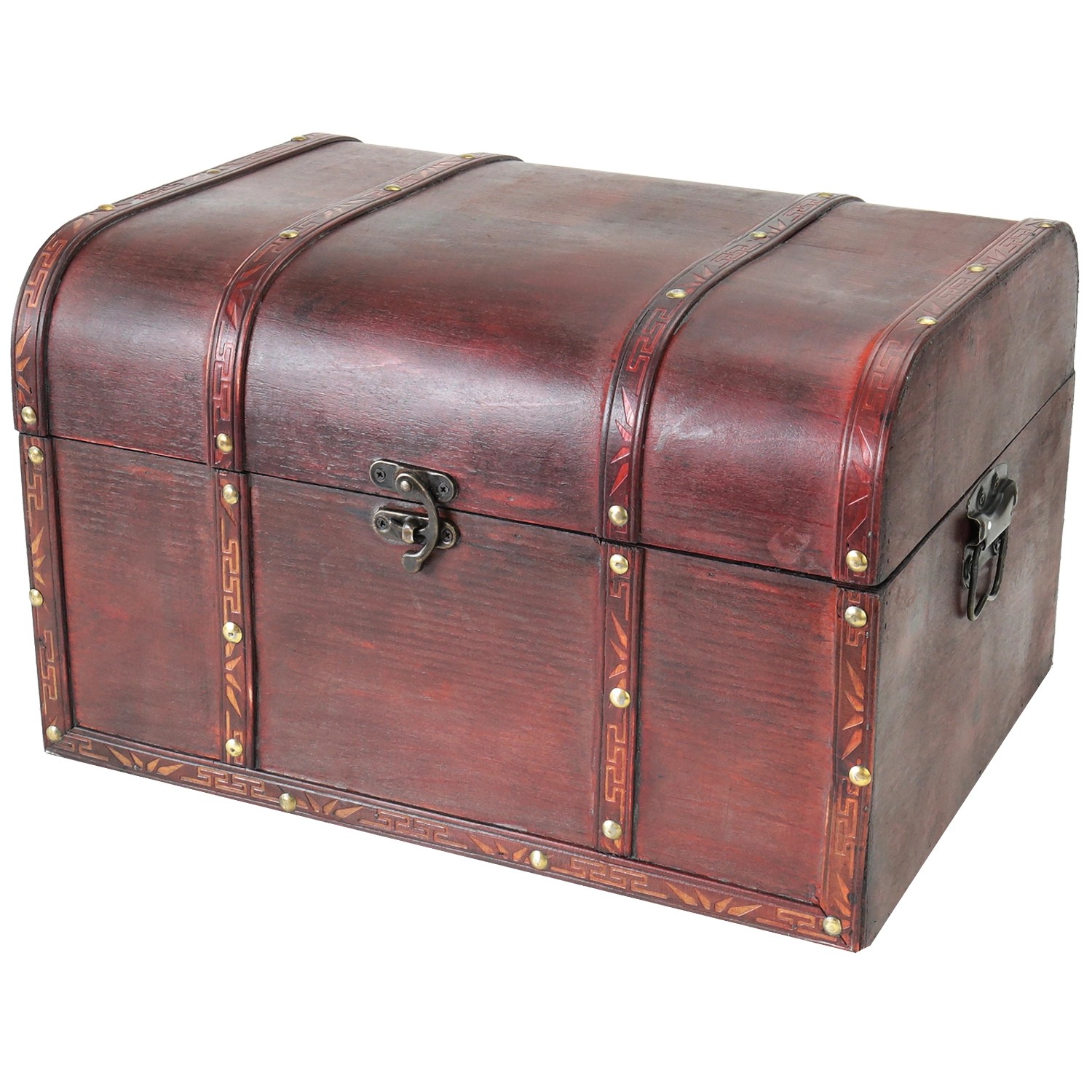 HMF 6406-140 Schatztruhe Holz 40 x 30 x 25 cm Portugal von HMF