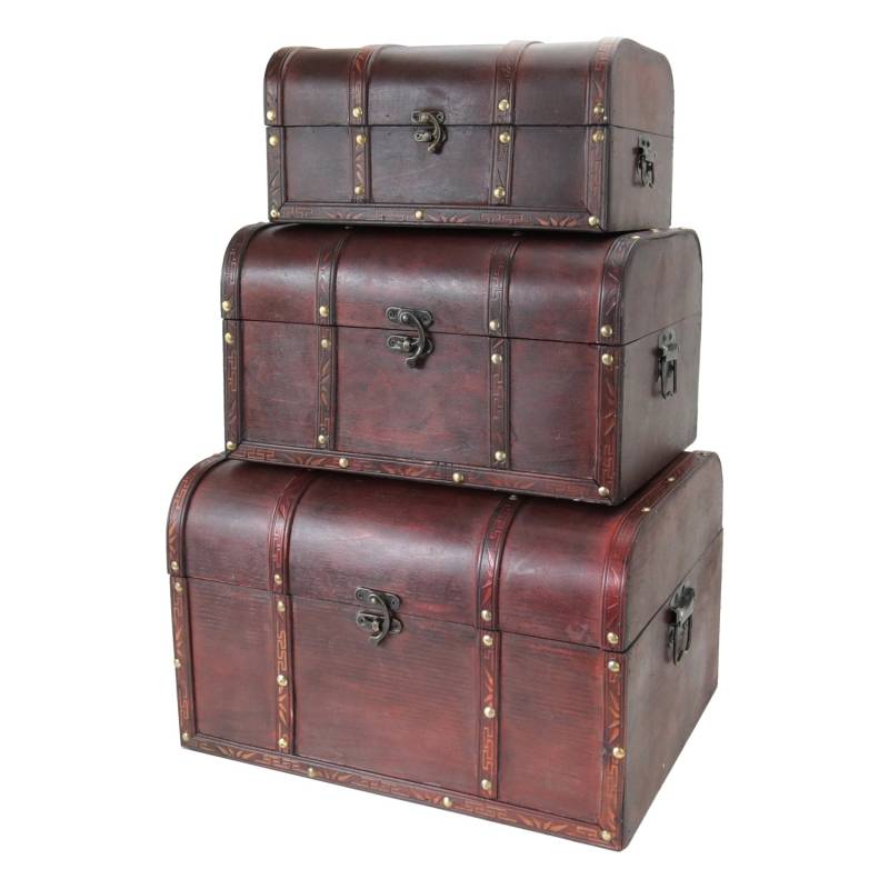 HMF 6406700 Schatztruhen Holz 3er Set Versch Größen Portugal HMF 6406700 Schatztruhen Holz 3er Set Versch Größen Portugal von HMF