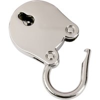 6490 Mini Deko Vorhängeschloss mit Schlüssel, Silber - HMF von HMF