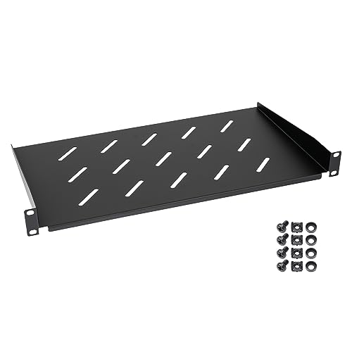 HMF 65499 Fachboden für Serverschrank | 19 Zoll | 1 HE | 250 mm Einbautiefe | Schwarz HMF 65499 Fachboden für Serverschrank | 19 Zoll | 1 HE | 250 mm Einbautiefe | Schwarz von HMF