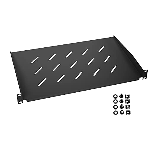 HMF 65499 Fachboden für Serverschrank | 19 Zoll | 1 HE | 300 mm Einbautiefe | Schwarz HMF 65499 Fachboden für Serverschrank | 19 Zoll | 1 HE | 300 mm Einbautiefe | Schwarz von HMF