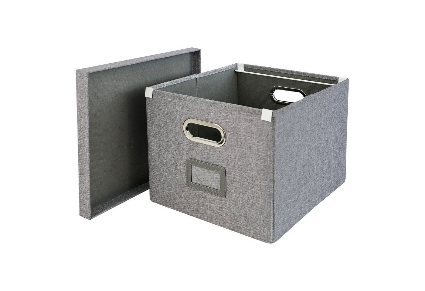 HMF Allzweckkorb dekorative faltbare Aufbewahrungsbox, praktischer Dekokorb für Kallax Regal, 33x37,5x28 cm von HMF