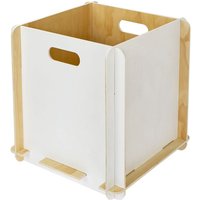 Aufbewahrungsbox aus Holz zum Zusammenstecken, passend für Kallax, 32 x 32 x 32 cm, Weiß - HMF Aufbewahrungsbox aus Holz zum Zusammenstecken, passend für Kallax, 32 x 32 x 32 cm, Weiß - HMF von HMF