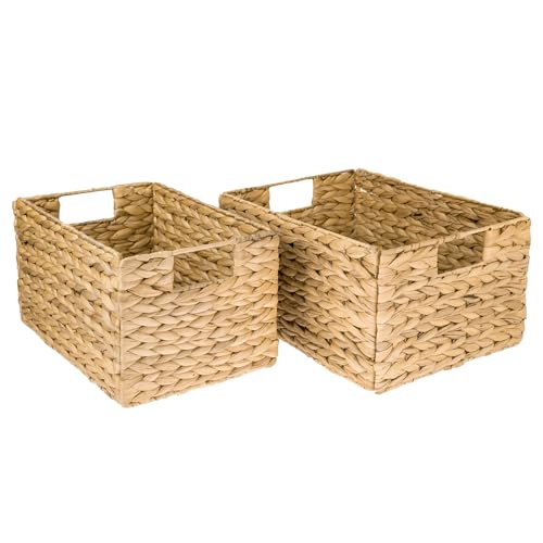 HMF Aufbewahrungskorb, faltbarer Korb geflochten aus Wasserhyazinthe Seegras | 2er Set | Größe M + L HMF Aufbewahrungskorb, faltbarer Korb geflochten aus Wasserhyazinthe Seegras | 2er Set | Größe M + L von HMF