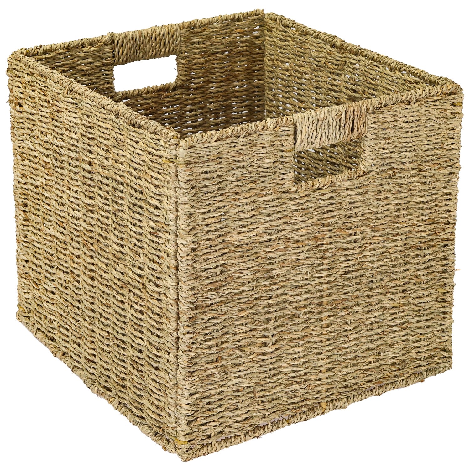HMF Aufbewahrungskorb Korb Geflochten Seegras Kallax 32 x 34 x 32 cm HMF Aufbewahrungskorb Korb Geflochten Seegras Kallax 32 x 34 x 32 cm von HMF