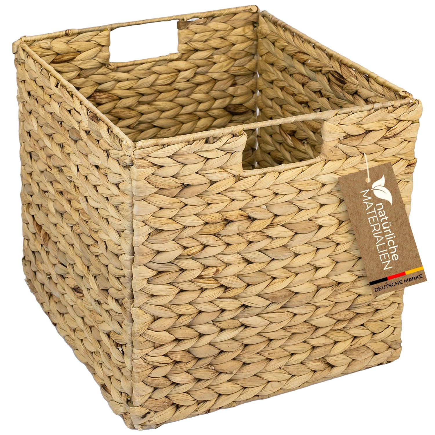 HMF Aufbewahrungskorb Korb Geflochten Wasserhyazinthe Seegras Kallax 32 x 34 x 32 cm HMF Aufbewahrungskorb Korb Geflochten Wasserhyazinthe Seegras Kallax 32 x 34 x 32 cm von HMF