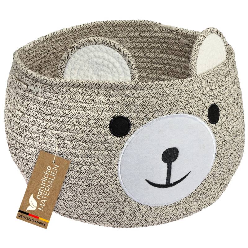 HMF Aufbewahrungskorb Versteckten Griffen Korb Kinderzimmer Baumwolle Bär 30 x 24 cm Hellbraun HMF Aufbewahrungskorb Versteckten Griffen Korb Kinderzimmer Baumwolle Bär 30 x 24 cm Hellbraun von HMF