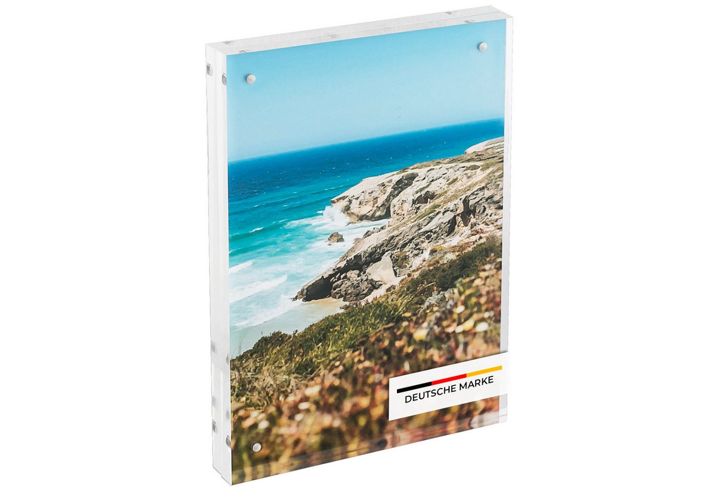 HMF Bilderrahmen Magnetischer Bilderrahmen aus Acrylglas, für 2 Bilder, für Fotos im Format 13 x 18 cm, 15 x 21 cm und DIN A5, Transparent HMF Bilderrahmen Magnetischer Bilderrahmen aus Acrylglas, für 2 Bilder, für Fotos im Format 13 x 18 cm, 15 x 21 cm und DIN A5, Transparent von HMF