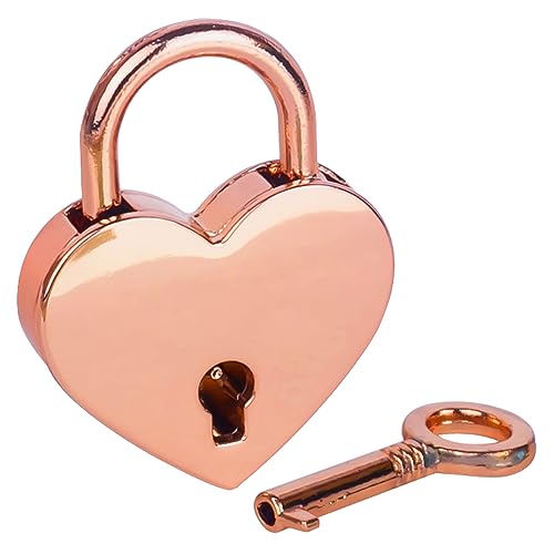 HMF Mini Deko Vorhängeschloss mit Schlüssel in Herzform | 3,9 x 3 x 0,7 cm | Roségold HMF Mini Deko Vorhängeschloss mit Schlüssel in Herzform | 3,9 x 3 x 0,7 cm | Roségold von HMF