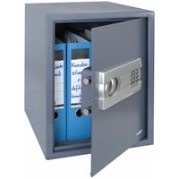 HMF - Möbeltresor Elektronikschloss, Safe passend für Din A4 Ordner, 36 x 48 x 37 cm, anthrazit, 4612812 von HMF