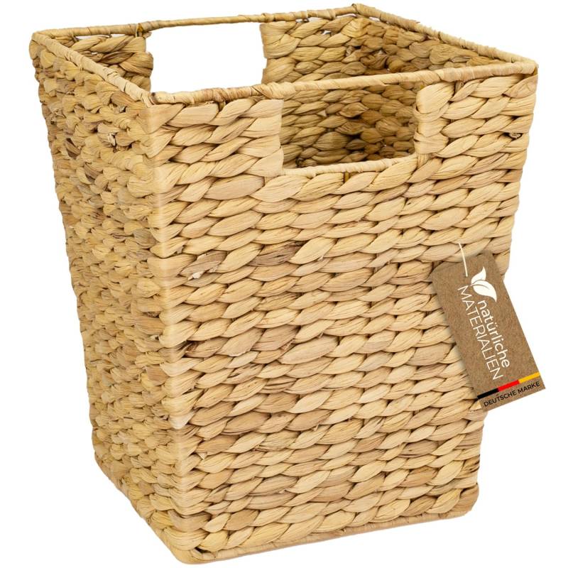 HMF Papierkorb Büro Aufbewahrungskorb Geflochten Wasserhyazinthe Eckig 25 x 25 x 30 cm HMF Papierkorb Büro Aufbewahrungskorb Geflochten Wasserhyazinthe Eckig 25 x 25 x 30 cm von HMF