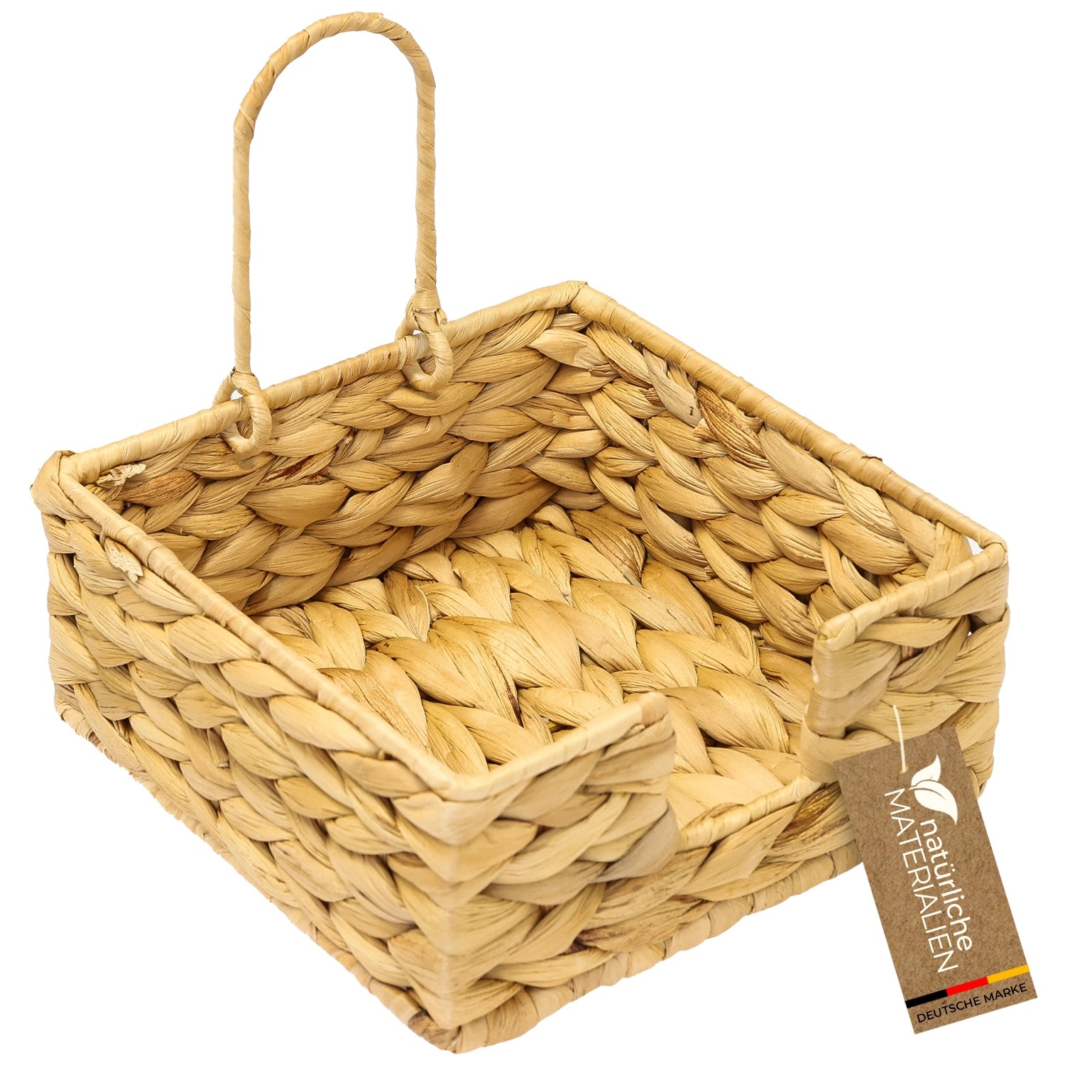 HMF Serviettenhalter Geflochten Wasserhyazinthe Serviettenständer Sicherungsklemme 19 x 19 x 8 cm HMF Serviettenhalter Geflochten Wasserhyazinthe Serviettenständer Sicherungsklemme 19 x 19 x 8 cm von HMF