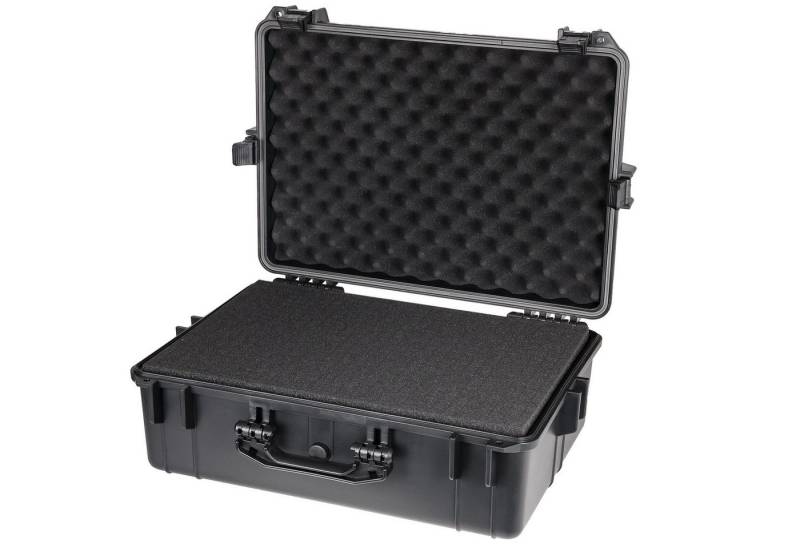 HMF Werkzeugkoffer Robuster Outdoorkoffer mit Druckausgleichsventil und Rasterschaumstoff, Outdoor-Koffer wasserdicht und staubdicht, 57 x 41,5 x 21,5 cm schwarz HMF Werkzeugkoffer Robuster Outdoorkoffer mit Druckausgleichsventil und Rasterschaumstoff, Outdoor-Koffer wasserdicht und staubdicht, 57 x 41,5 x 21,5 cm schwarz von HMF