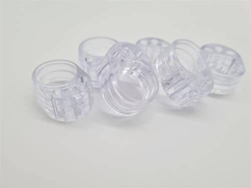 6 Stück HMH-Shop Türstopper Klinke Ø 16,5mm Türklinkenpuffer Gummi transparent Türgriff Schutz flexibel Stopper für Türklinke oder Fenstergriff Fensterstopper von HMH