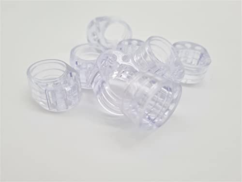 8 Stück HMH-Shop Türstopper Klinke Ø 16,5mm Türklinkenpuffer Gummi transparent Türgriff Schutz flexibel Stopper für Türklinke oder Fenstergriff Fensterstopper von HMH