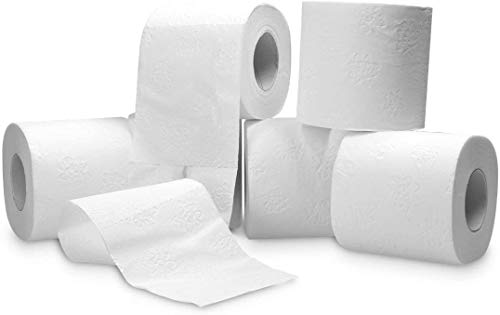 40 Rollen HMH Toilettenpapier 3-lagig Klopapier 150 Blatt WC-Papier hochweiß von HMH