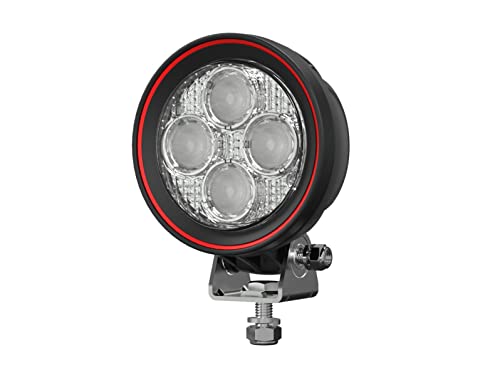 HMH Weldex LED Arbeitsscheinwerfer Rückfahrscheinwerfer rund 20W 40 Grad 1700 Lumen kaltweiss IP69K 12V 24V ECE R10 & ECE R23 Aluminium WDWL-1R20DT40 (WDWL-1R20W40) von HMH