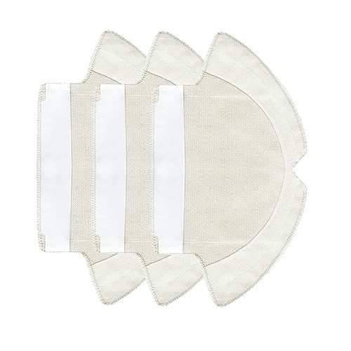 HMHAMA Waschbare Wischtuch-Pads, Ersatzteile, kompatibel mit Tefal Rowenta X-Plorer Serie 75 RG7687 RR7684WH Roboter-Staubsauger, 3 x Wischpads von HMHAMA
