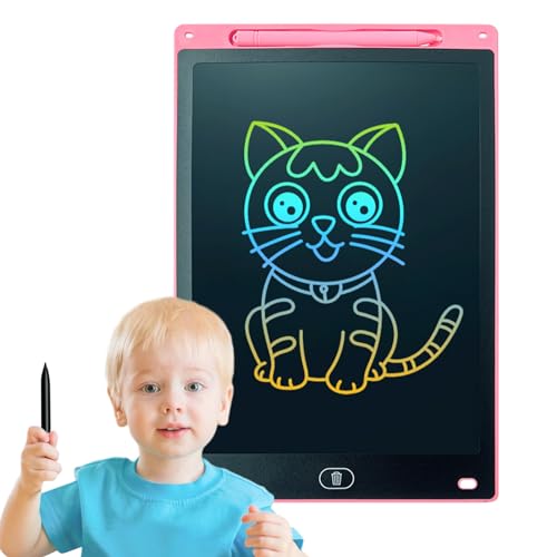 LCD Writing Tablet, LCD Drawing Tablet for Kids, Colorful Doodle Board Scribbler Drawing Pad Reusable Erasable EWriter Drawing Board, Learning Educational Toy Gift for 3+ Girls Boys von HMLTD