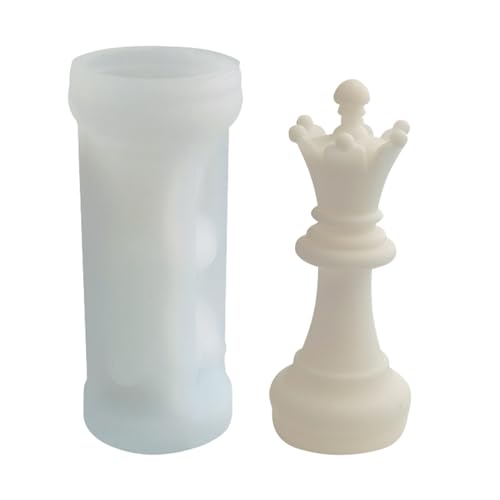 Schach-Silikonform, DIY-Schachspielfigurenform, Langlebig, Leicht Zu Reinigen, DIY-Schokoladenkuchenherstellung, Handgefertigte Kerzenform, Bestes Geschenk, Tolle Heimdekoration von HMLTD