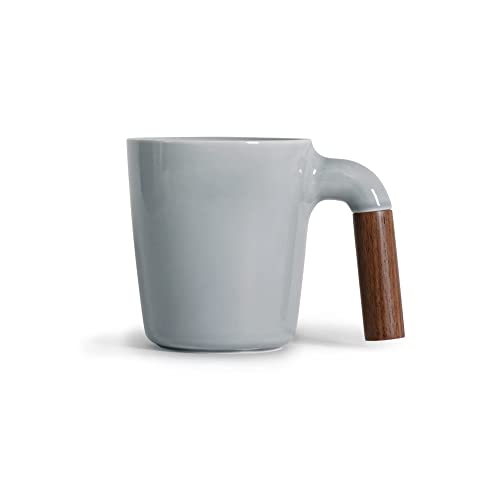 HMM Mugr Kaffeetasse – 350 ml – Wolke mit dunklem Walnussholzgriff HMM Mugr Kaffeetasse – 350 ml – Wolke mit dunklem Walnussholzgriff von HMM