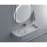 Rechteckiges Calacatta Weißer Marmor Waschbecken, Badezimmer Naturstein Luxus Design von HMMARBLE