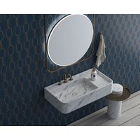 Rechteckiges Carrara Marmor Waschbecken, Badezimmer Naturstein Luxus Design von HMMARBLE