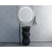 Trichter Waschbecken Schwarz Badezimmer Waschbecken, Marmor Becken, Naturstein Doppelwaschbecken von HMMARBLE