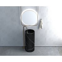 Trichter Waschbecken Schwarz Badezimmer Waschbecken, Marmor Becken, Naturstein Doppelwaschbecken von HMMARBLE