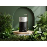 Trichter Waschbecken Schwarz Badezimmer Waschbecken, Marmor Becken, Naturstein Doppelwaschbecken von HMMARBLE