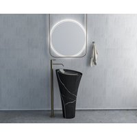 Trichter Waschbecken Schwarz Badezimmer Waschbecken, Marmor Becken, Naturstein Doppelwaschbecken von HMMARBLE