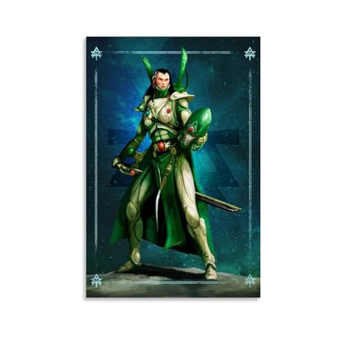 HMNANGDE Aeldari Guardian Poster Dekorative Malerei Leinwand Wandkunst Wohnzimmer Poster Schlafzimmer Malerei,Wandkunst Bilddruck Moderne Familienzimmer Dekor 12x18inch(30x45cm) von HMNANGDE