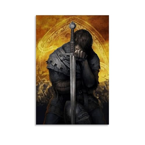 HMNANGDE Kingdom Come Deliverance Poster Dekorative Malerei Leinwand Wandkunst Wohnzimmer Poster Schlafzimmer Malerei,Wandkunst Bilddruck Moderne Familienzimmer Dekor 24x36inch(60x90cm) von HMNANGDE