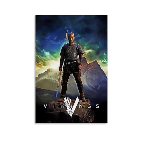 HMNANGDE Vikings Poster Dekorative Malerei Leinwand Wandkunst Wohnzimmer Poster Schlafzimmer Malerei,Wandkunst Bilddruck Moderne Familienzimmer Dekor 12x18inch(30x45cm) von HMNANGDE