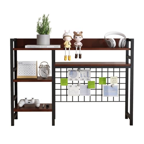Desktop-Organizer Computer-Monitor-Tisch-Organizer 4-stöckiger Büro-Computer-Schreibtisch Eisen-bücherregal Student Home Desk von HMRMZBD
