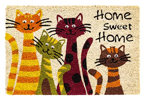 HMT 147789 – Fußmatte Ruco Print Home Cats – 40 x 60 cm von HMT