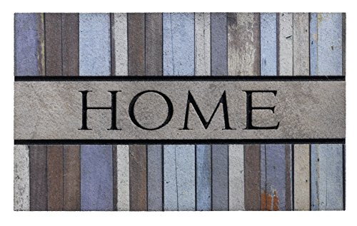 HMT 318029 Eco-Master, Welcome Home Rust Fußmatte, Kautschuk, Mehrfarbig, 45 x 75 cm von TMH