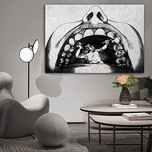 HMXQLW Leinwand Bild Zahn Anatomische Bilder Wohnzimmer Deko, Leinwand Bilder Poster und Drucke Wandkunst Malerei Schlafzimmer Wohnzimmer Dekoration Rahmenlos (80X120CM) von HMXQLW