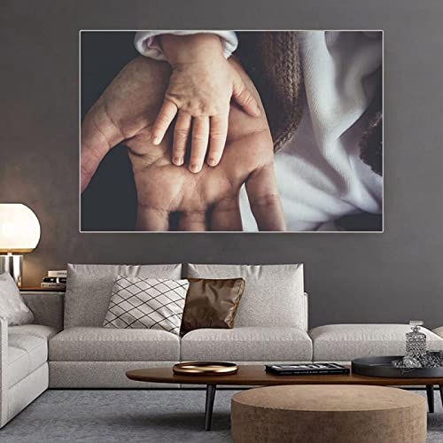 HMXQLW Vaterliebe Bilder Leinwanddruck Wohnzimmer Schlafzimmer Dekoration Abstrakte Leinwandbilder Malerei Kunstdrucke (60X80CM) von HMXQLW